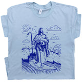 Surfing Jesus T Shirt Vintage Surfing Graphic Tee Surf Christian Surfer