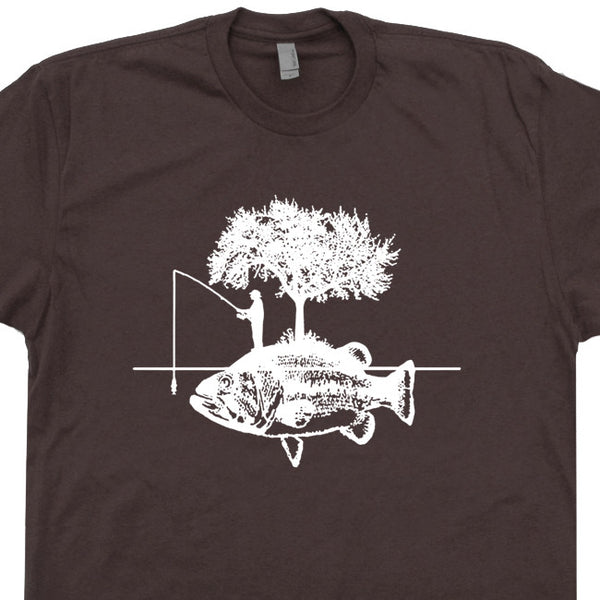 Vintage 80s Funny Fishing T-shirt XL 