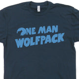 one man wolf pack t shirt zach galifianakis t shirt