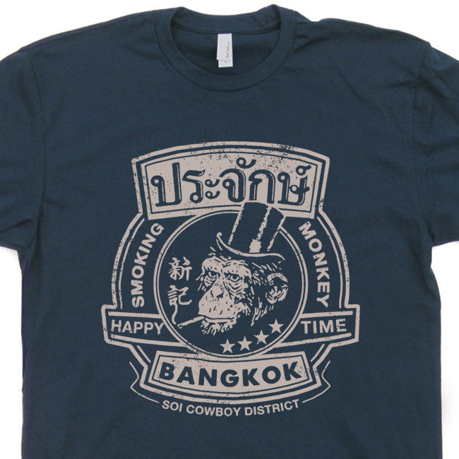 the hangover t shirt smoking monkey