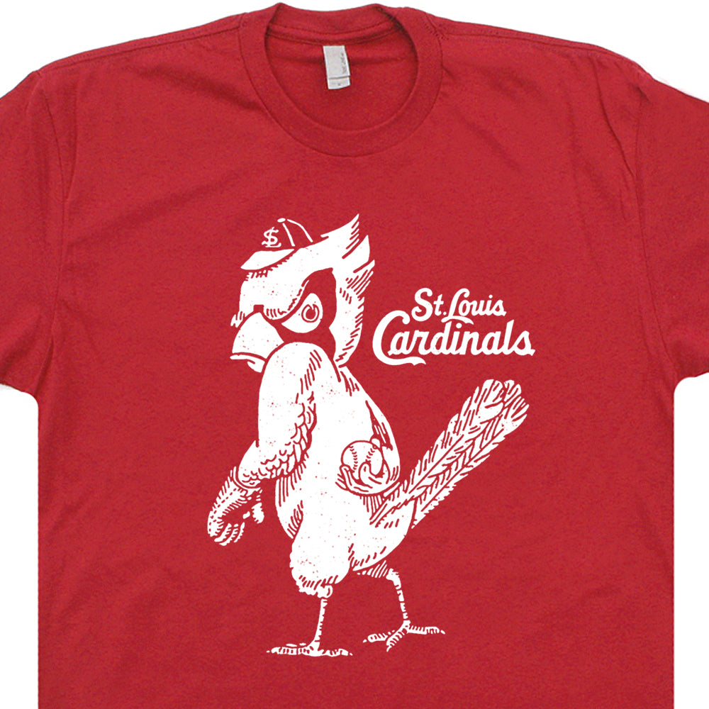 St Louis Cardinals T Shirt Vintage Logo Graphic Tee Shirts