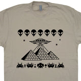 Pyramid T Shirt UFO T Shirt Space Invaders T Shirt Area 51 Shirt Aliens Tee