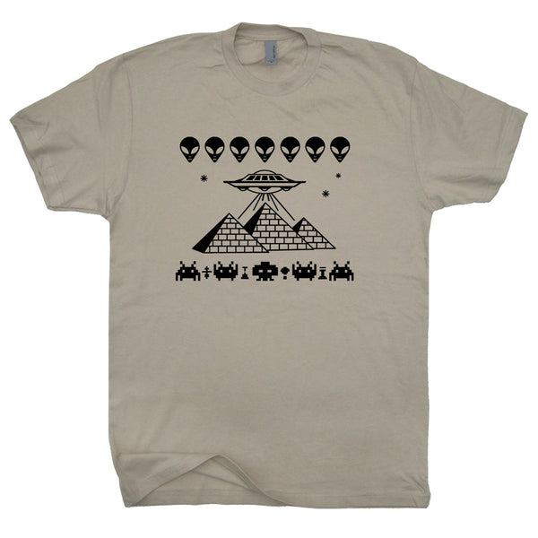 UFO T Shirt | Pyramids T Shirts | Space Invaders T Shirt