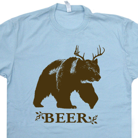 deer bear beer t shirt