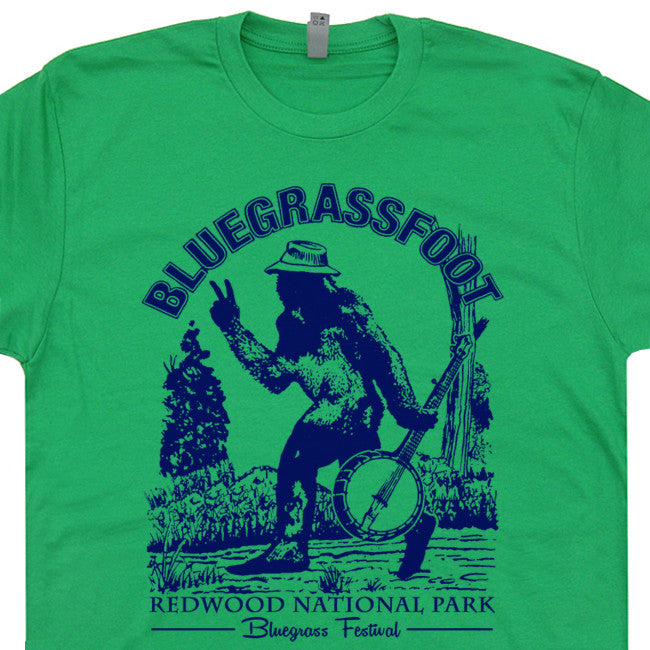 bluegrassfoot vintage bluegrass t shirt