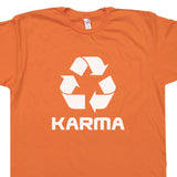 karma t shirt recycle logo shirt