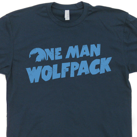 one man wolf pack t shirt zach galifianakis t shirt