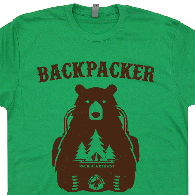 backpacker bear T shirt vintage camping t shirt
