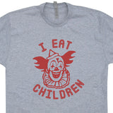 creepy clown shirt i eat children