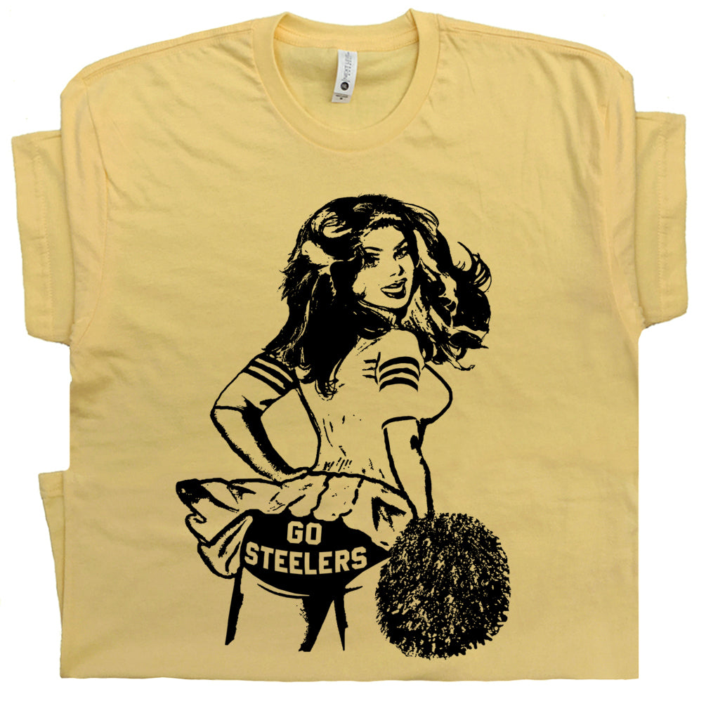 Vintage Pittsburgh Steelers T Shirt Pittsburgh Steelers Shirts Cheerleader Shirt Retro Steelers