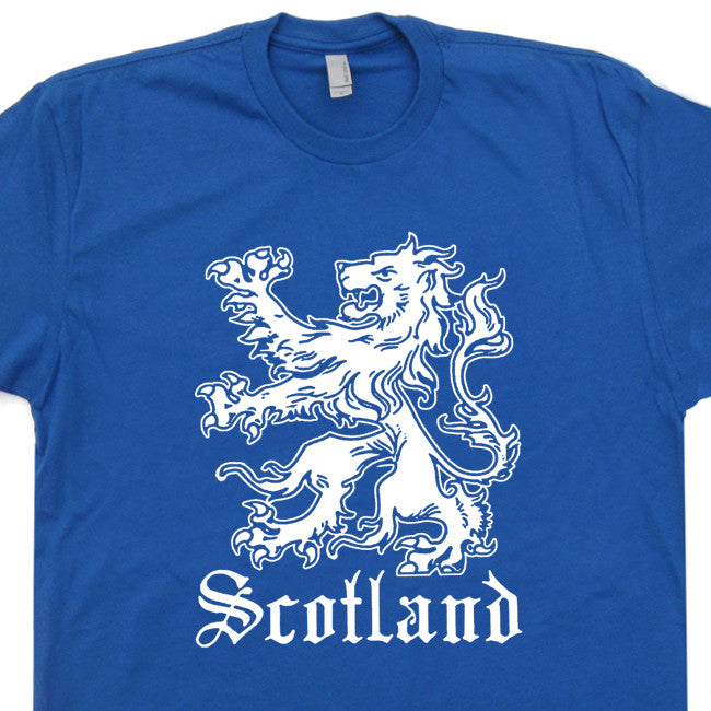 scotland soccer t shirt scottish crest t shirt