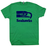 seattle seahawks vintage logo t shirt