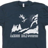 Retro Ski T Shirt Jackson Hole Wyoming Skiing T Shirt Vintage Ski Resort T Shirt