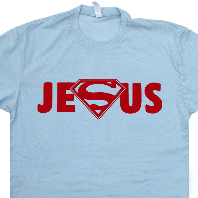 Ord Hindre Gud Super Jesus Shirt | Jesus Superman Logo Shirt | Cool Christian T Shirt –  Shirtstash