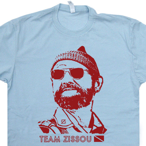 Team Zissou T Shirt The Life Aquatic t Shirt Bill Murray t Shirt