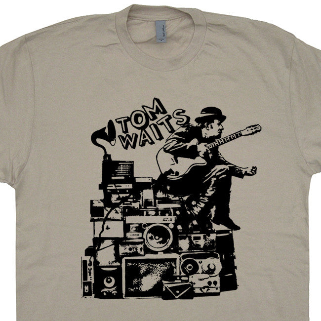 Tom Waits T Shirt | Vintage Tom Waits T Shirt | Vintage Band Tees 