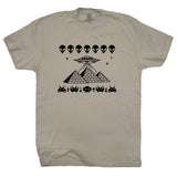 Pyramid T Shirt UFO T Shirt Space Invaders T Shirt Area 51 Shirt Aliens Tee