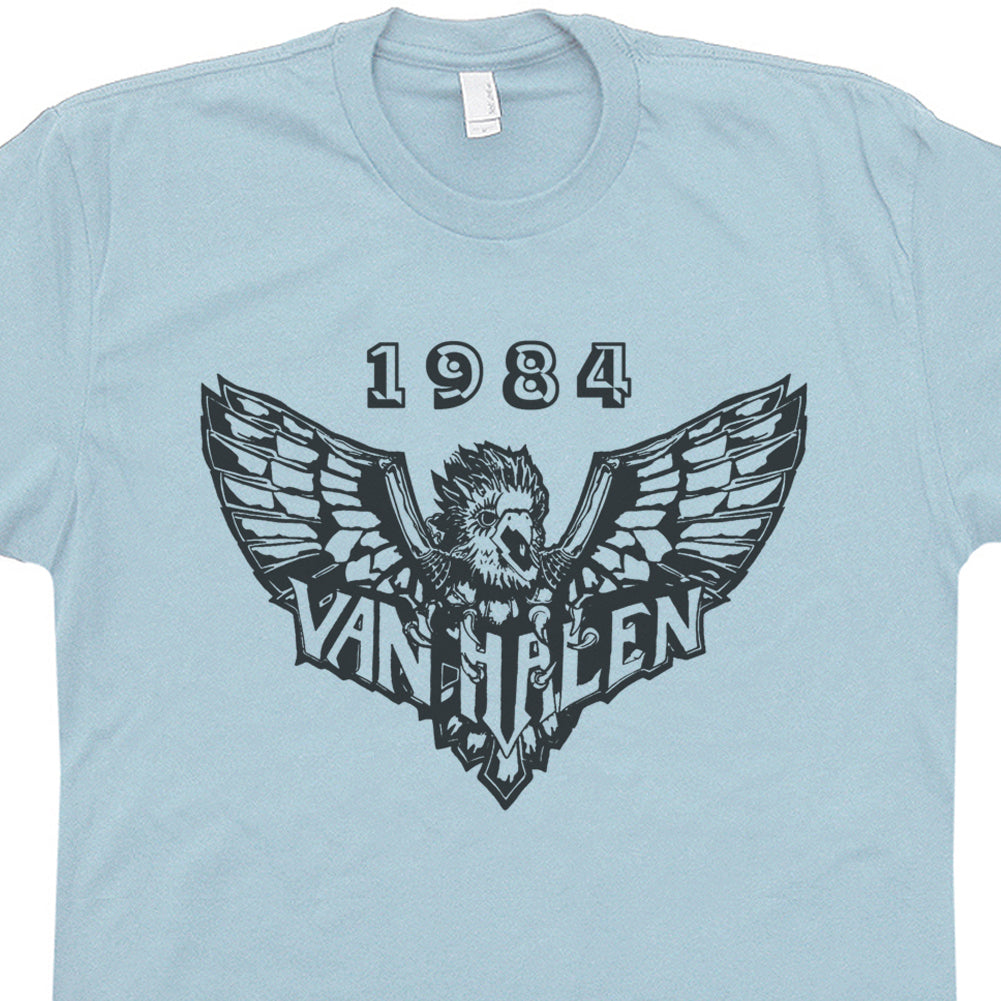 Van Halen T Shirt Vintage Rock Shirts Cool 80s Band Graphic Tee – Shirtstash